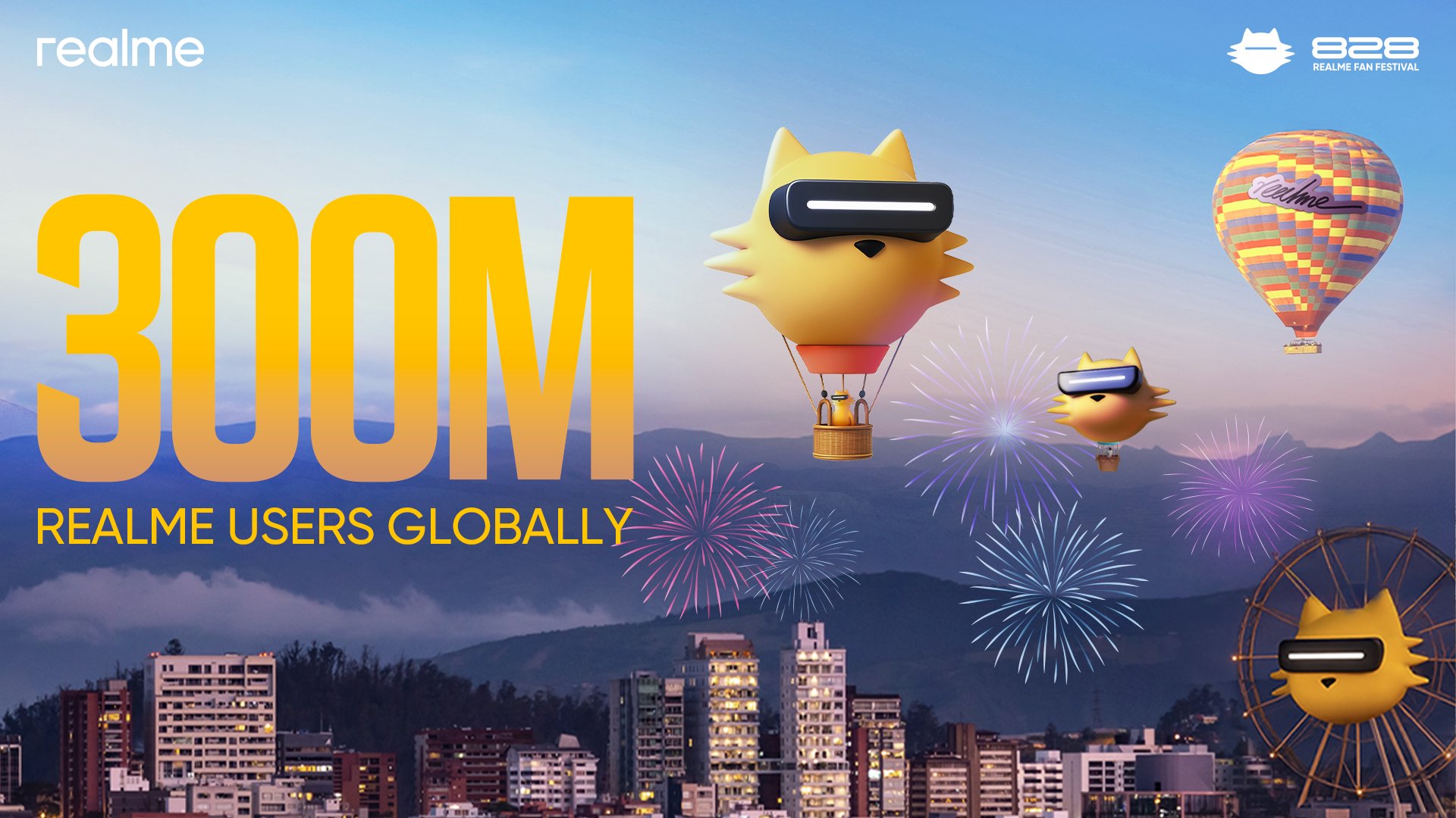 Realme Rai Pencapaian 300 Juta Pengguna Aktif di Seluruh Dunia